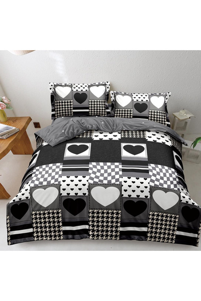 Pucioasa Double bed linen for 2 people Pucioasa, 4 pieces, Satin Cotton, DREA...