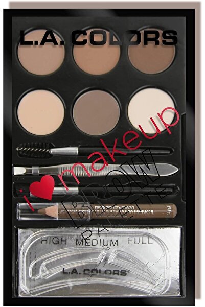 Colors لوحة تحديد الحواجب "آي هارت ميك أب" من إل. إيه. كولورز، من الفاتح إلى ...