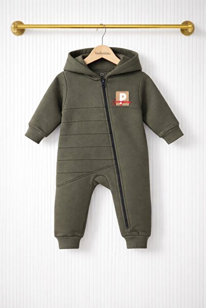 SeaBubbles Hooded Winter Baby Rompers