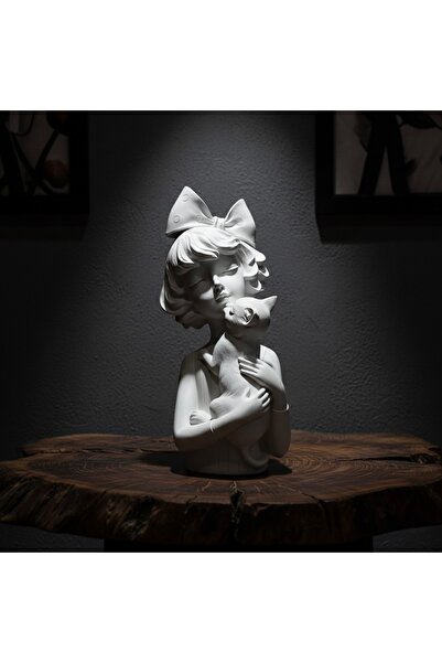 bibiblo premium Kız Çocuk - Kedi Figürü – Sevgi ve Masumiyet Temalı Premium D...