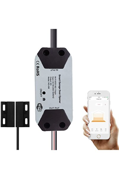 Elikliv مفتاح ذكي لفتح باب المرآب يعمل بتقنية الواي فاي، متوافق مع تطبيق Smar...