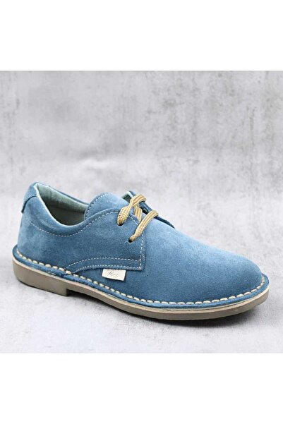 tino Pantofi unisex , pentru copii , din piele naturala , intoarsa 853-BLEU/B...