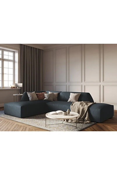 Palma homez | Cozy Corner Comfort L-Shape Velvet Sofa - 280x200x70x80 cm - Da...