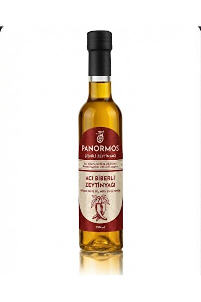 panormos olive Acı Biber Çeşnili Zeytinyağı 250 ml Gurme Seri