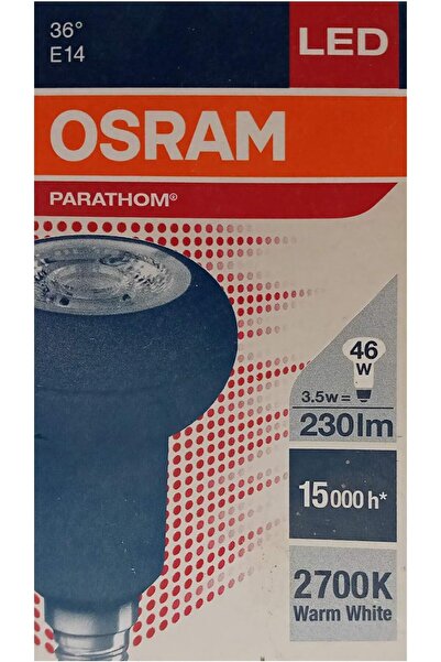 Ledvance Osram Parathom | R50 46 3.5W, Screw Base E14, Warm White/2700K - 230 Lm