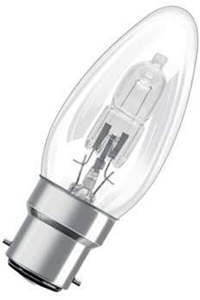 Osram مصباح هالوجين كلاسيكي سوبرستار B بقوة 46 واط، أبيض دافئ