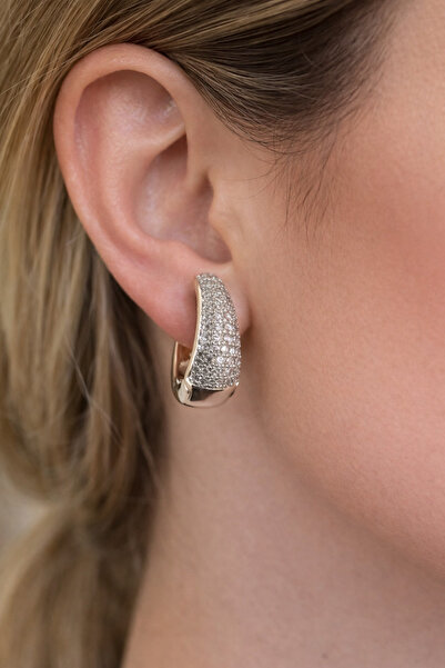 charmove ile kendinizi şımartın Xuping rose gold drop earrings with zircon st...