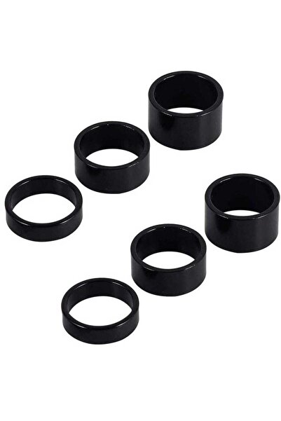Genel Markalar Bisiklet Furş Spacer 6'lı Paket (3/5/8/10/15/20mm) Siyah Furş ...