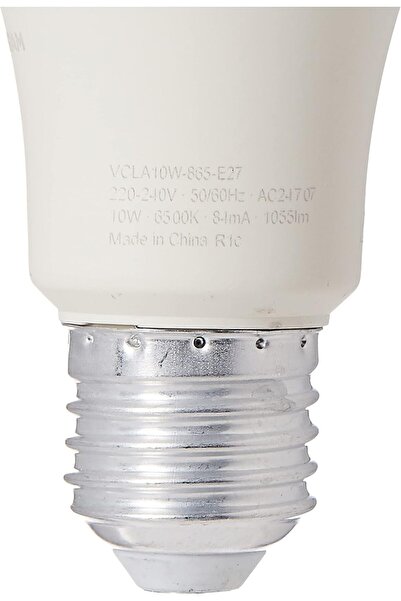 Osram Led Value Classic A | Frosted (Replace 75W) 10W, Screw Base E27, Day Light/6500K - 1055 Lm
