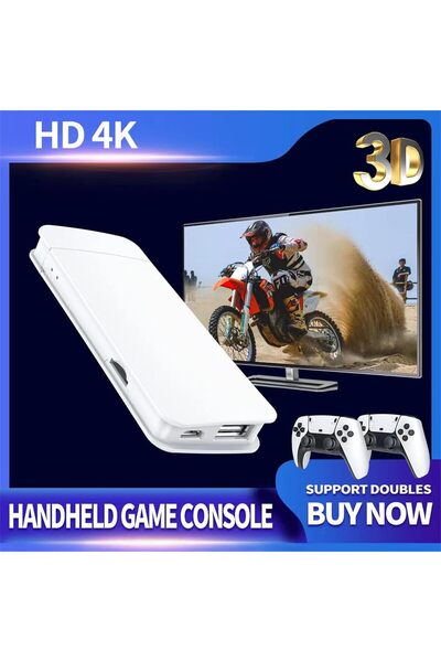 SJGAM M15 Plus 4K Ultra HD Retro Game Stick - 20000+ Games, Dual Wireless Controllers, PSP/PS1/GBA