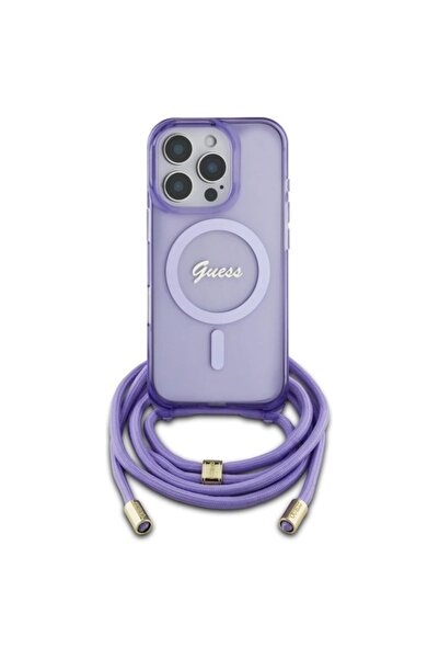 Guess Crossbody MagSafe Case iPhone 16 Pro Max - Violet