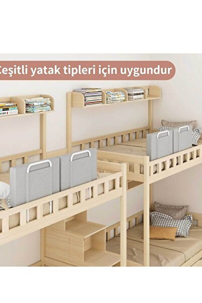 RevuBaby 100 Cm Yatak Bariyeri Bebek Ve Çocuk Korkuluğu Güvenlik Bariyeri Koruma Bariyeri