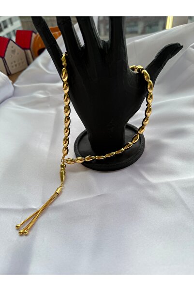 Blotch Altın Kaplama Püskülü Zincir 35 gr Tesbih Çeyizlik Hediyelik Şık Gerçe...