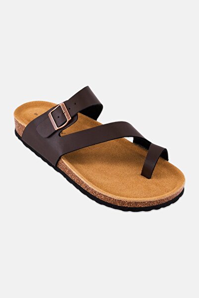 English Laundry Men Adjustable Buckle Sandals, Brown