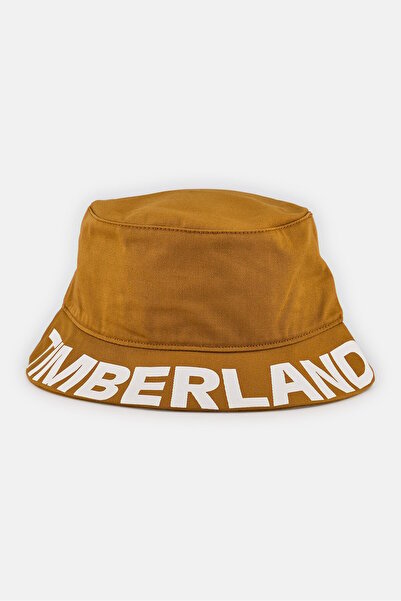 Timberland Men Brand Logo Bucket Hat, Brown