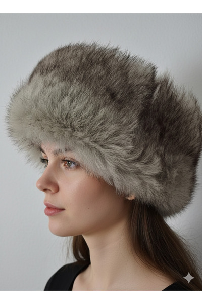 hoaryage Long-Haired, Wolf-Colored Fur with a Sheepskin Inside, Börk, Hat, Be...