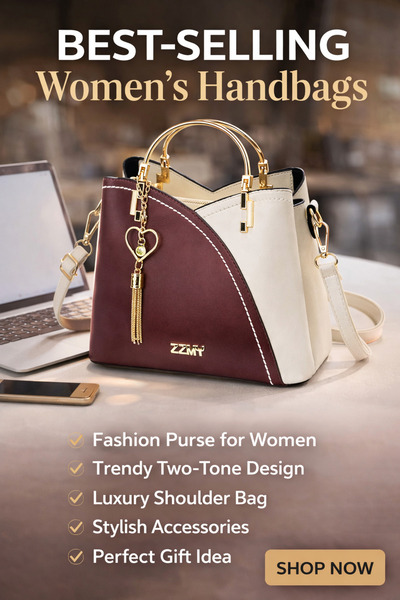 Generic Women Plaid PU Leather Handbag – Heart Charm Top Handle Crossbody Bag