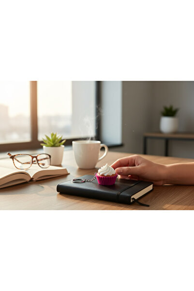 Dekor سلسلة مفاتيح بتصميم كب كيك |   سلسلة مفاتيح ممتعة تصدر صوتًا عند الضغط ...