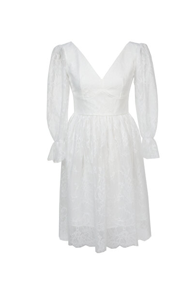 ambar studio white lace dress
