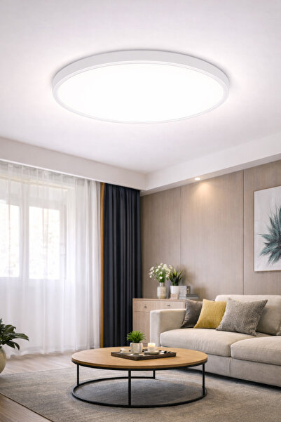 luxshome Büyük Boy Yüksek Işık Led Aydınınlatma Panel Avize Salon Oturma Odas...