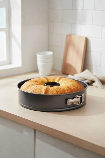 Metaltex Superior Clamshell Double Base Cake Mold 24 cm