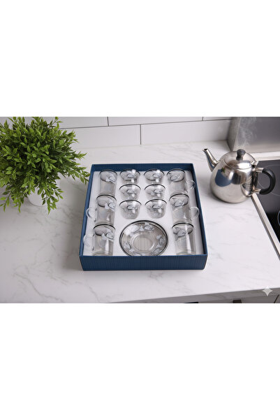 Generic Tea and coffee cup set with saucers, 36 pieces