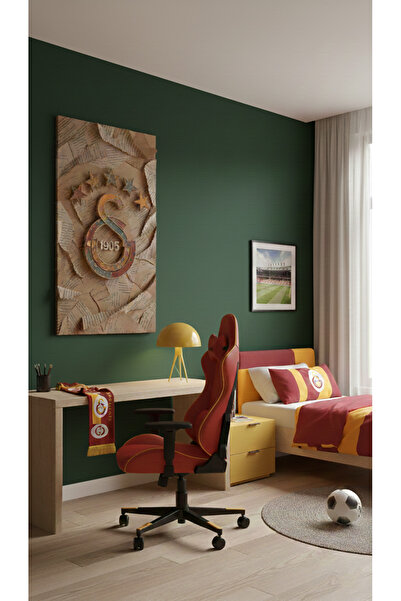 YTD ART DESİGN Galatasaray Temalı Tablo Kanvas Dikey Tasarım