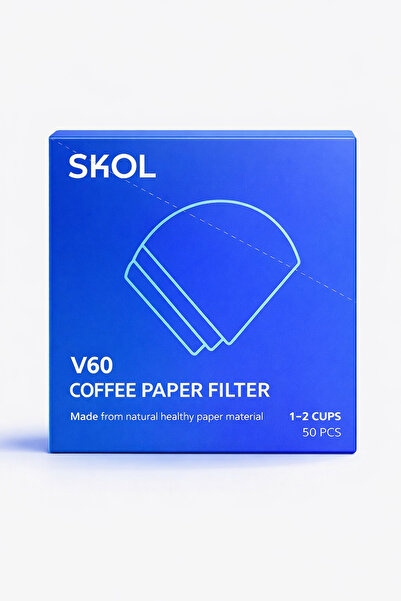 SKOL V60 Coffee Filters Size 01 - 50 Pieces