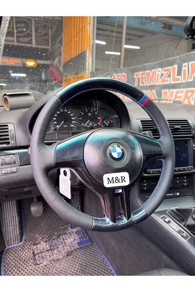 M&R OTO KILIF AKSESUAR BMW Çatal Direksiyon Orijinal Parlak Kristal Karbon De...