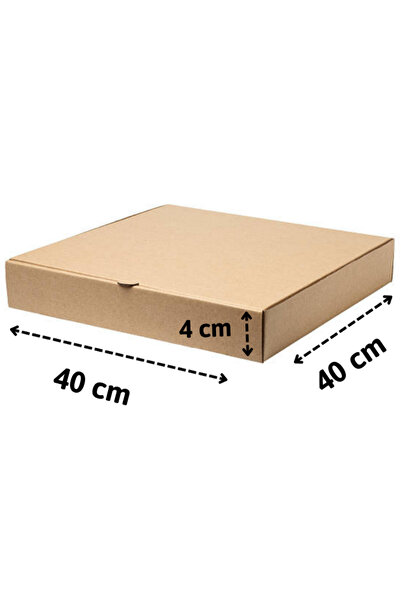 Koli Center Pizza Kutusu Beyaz 40x40x4 (100 ADET)