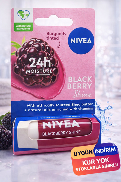 NIVEA Dudak Kremi Böğürtlen Aromalı