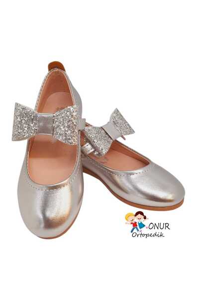 Onur Ortopedik Стилни момичешки ортопедични балерини от лакирана кожа