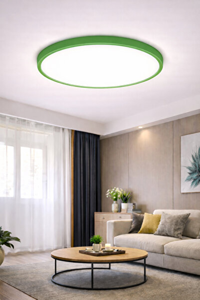 luxshome Yeşil Kasa Büyük Boy Yüksek Işık Led Aydınınlatma Avize Salon Oturma...