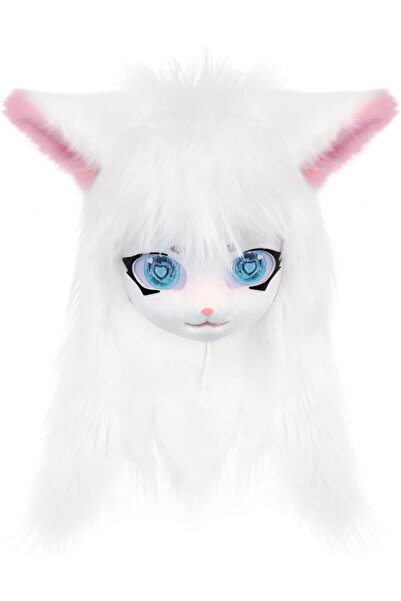 Generic Animal Head Mask - Cat Fur Costume for Parties and Halloween