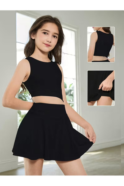 RUTBİL SPORTS KIZ ÇOCUĞU TAYTLI ETEK & BODY-TENİS ETEĞİ-SPOR ETEK-GÜNLÜK TAYT...