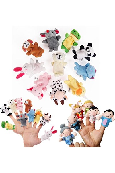 JDLYEVER مجموعة دمى أصابع مكونة من 16 قطعة من