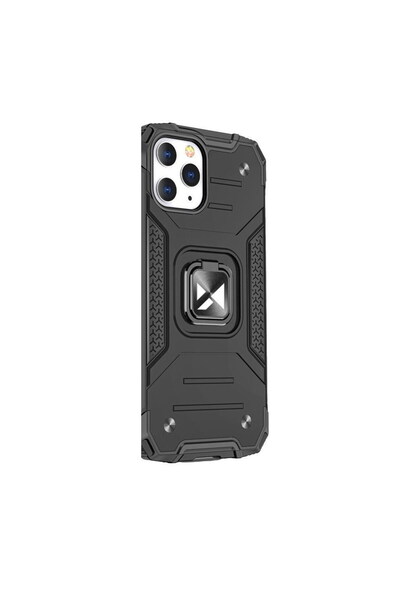 WOZINSKY Ring Armor Case for iPhone 13 Mini, Black