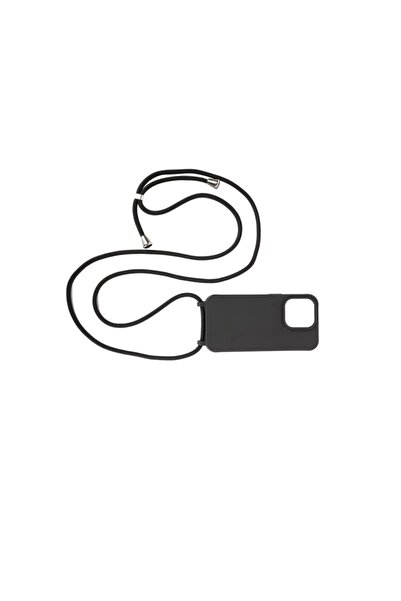 Mobile Origin Husă cu șnur pentru iPhone 14 – Neagră