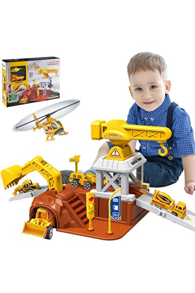 Generic Car Parking Toy Set - Police/Engineering