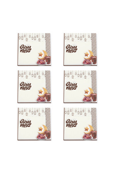 Generic Elegant Ramadan-themed napkins - 60 napkins, 33*33 cm