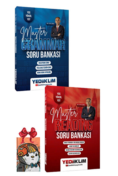 Yediiklim Yayınları YDS YÖKDİL YDT Master Grammar + Reading Soru Bankası Seti...