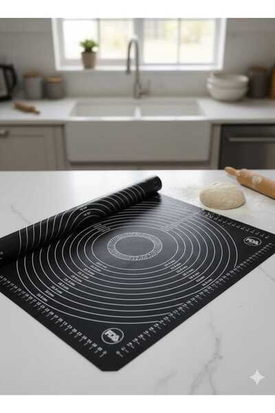 Okumuş Home IVORY Silikon Hamur Açma Matı 40x50 cm Gri renkte