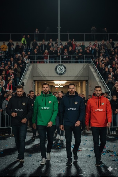 SARI Ultras Written Half Zipper Raincoat