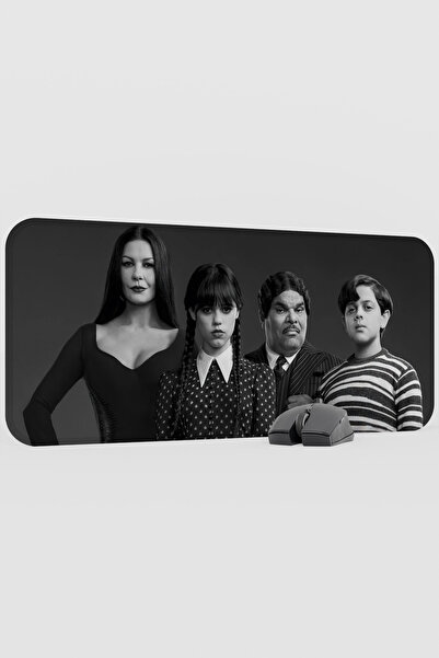 mousepad bastir Wednesday 2 V2 70X30 XL Gaming Rubber Non-Slip Base Mouse Pad...