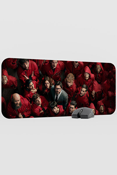 mousepad bastir La Casa De Papel V1 70X30 XL Gaming Rubber Non-Slip Base Mous...