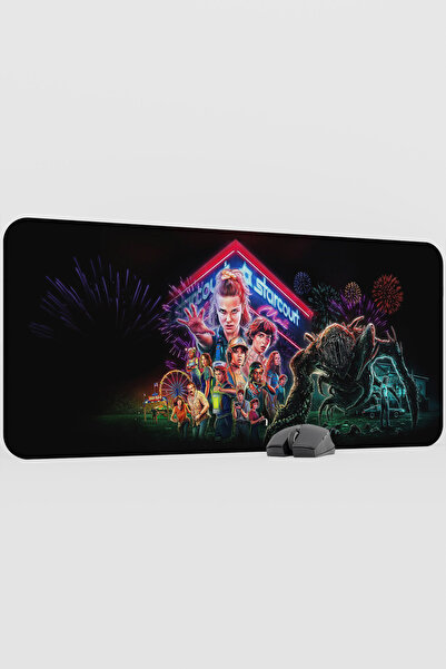 mousepad bastir Stranger Things V2 90X40 XXL Gaming Rubber Non-Slip Base Mous...