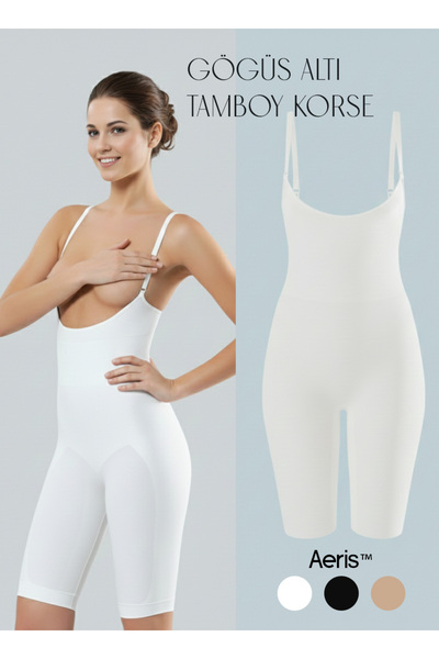 kadinspor مشد نسائي بطول كامل تحت الصدر يبرز انحناءات الجسم – مقاس واحد يقلل ...