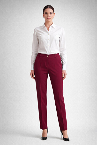 LEVİVA Regular Waist Narrow Leg Plus Size Pants