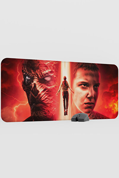 mousepad bastir Stranger Things 2 V3 90X40 XXL Gaming Rubber Non-Slip Base Mo...