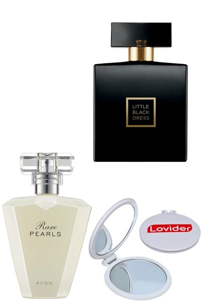 AVON Rare Pearls Kadın Parfüm EDP 50ml + Little Black Dress Kadın Parfüm EDP ...